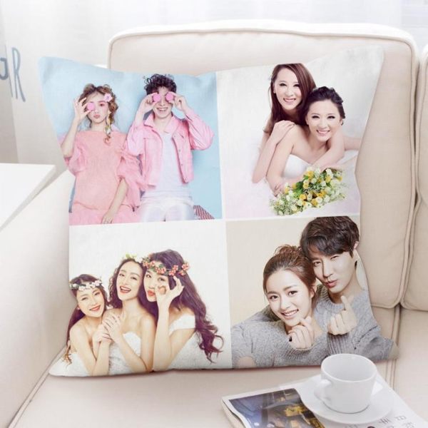 Diy可印照片抱枕定制來圖定做雙面圖片真人長條枕頭人形被子兩用 滿天星