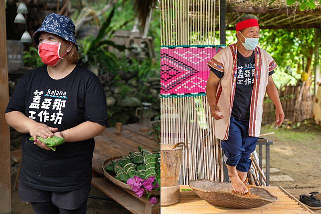 左為Ibu，右為天國爸。