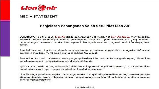 Media statement