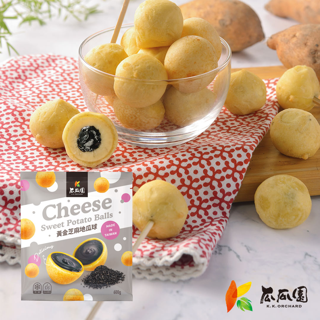 【新品上架】瓜瓜園 黃金芝麻地瓜球400g/包