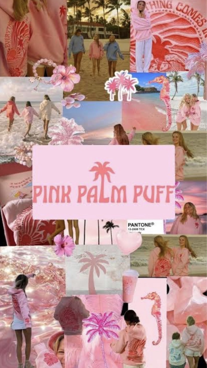 🌴💗Pink Palm Puff💗🌴