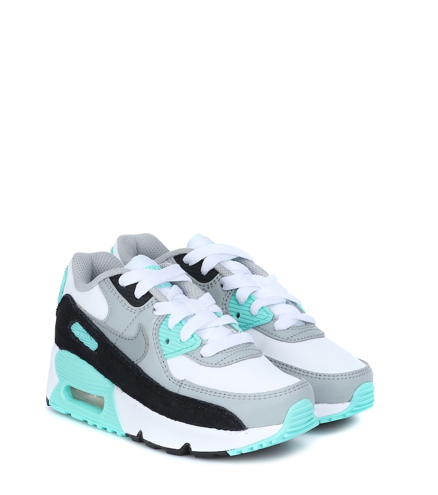 Amp up your future sneakerhead's shoe edit with these neon-trimmed Air Max 90 sneakers from Nike Kid