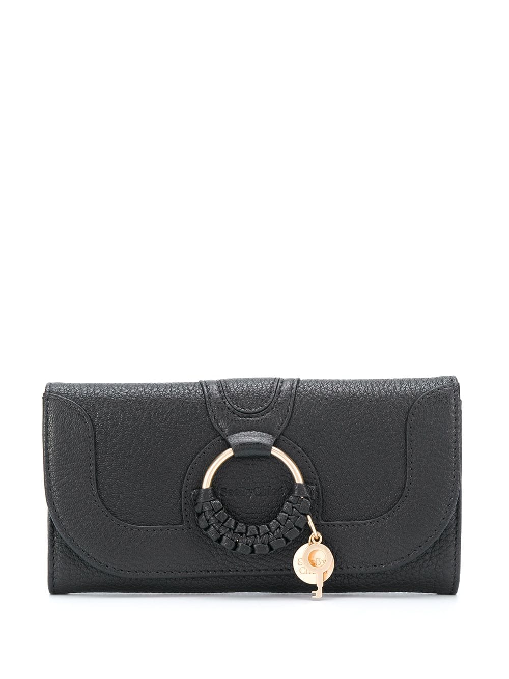 See by Chloé - branded wallet - women - Leather - One Size - Black
