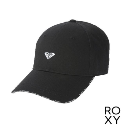 百分之百舒適純棉 極簡單色 ROXY LOGO 刺繡圖案 六片式圓弧造型 後方可調整