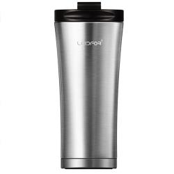 PUSH 辦公室保溫咖啡杯304不鏽鋼車載保溫杯帶蓋500ML