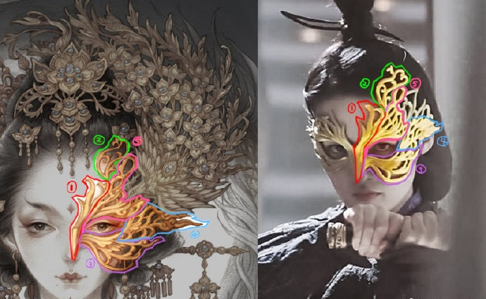 陸劇中一見驚鴻的面具殺1：李沁 飾演《錦繡南歌》沈驪歌