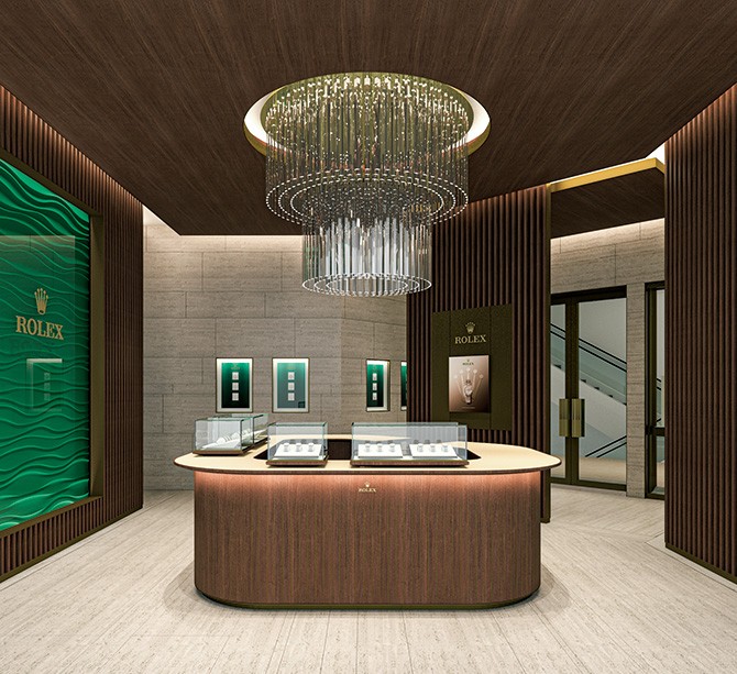 ロレックス ブティック レキシア 名古屋栄店 オープン 調和のとれた重厚な空間