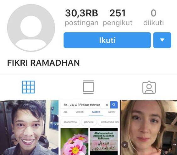 Netizen Twitter Ungkap Akun Instagram Misterius Fikri Ramadhan Hai Online Com Line Today