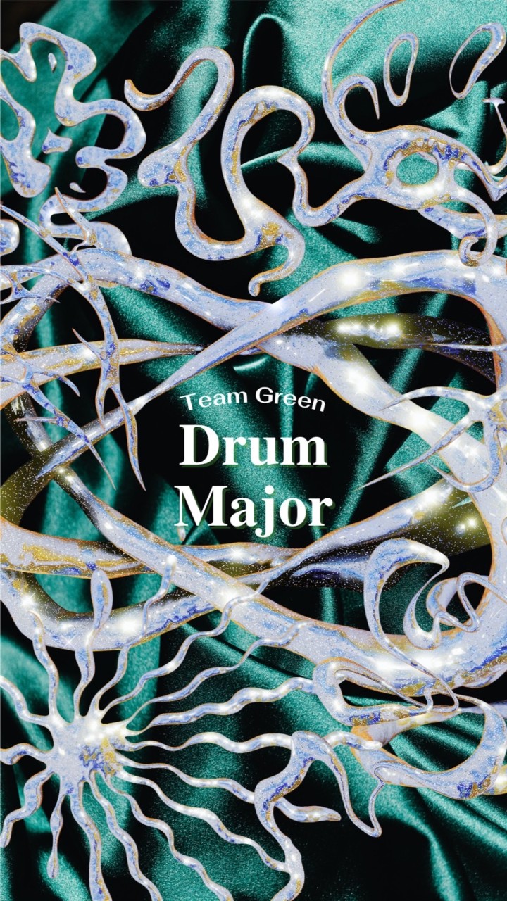 Team green Drum Major