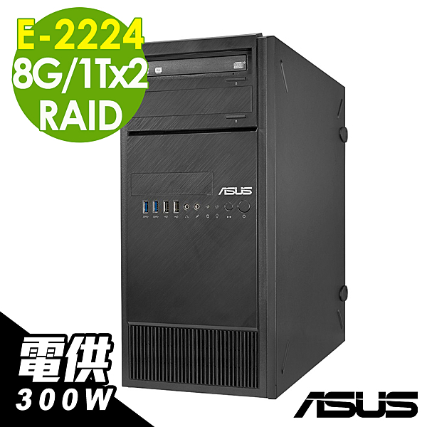 。E-2224 。8G DDR4 。1TBx2 。RAID