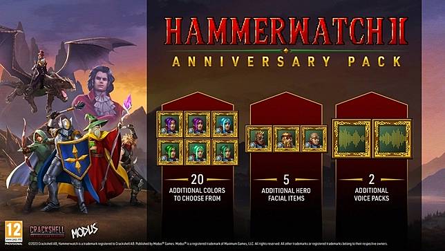 《鐵鎚守衛者 Hammerwatch II》將於9月30日上市！召集你的英雄，穿越鐵鎚城堡的地牢