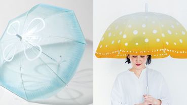 日本「療癒系水母雨傘」！拿著飄逸透明感＋可愛水母花紋的傘，下雨天的憂鬱感瞬間煙消雲散啊～