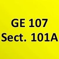GE 107 Sect 101 A