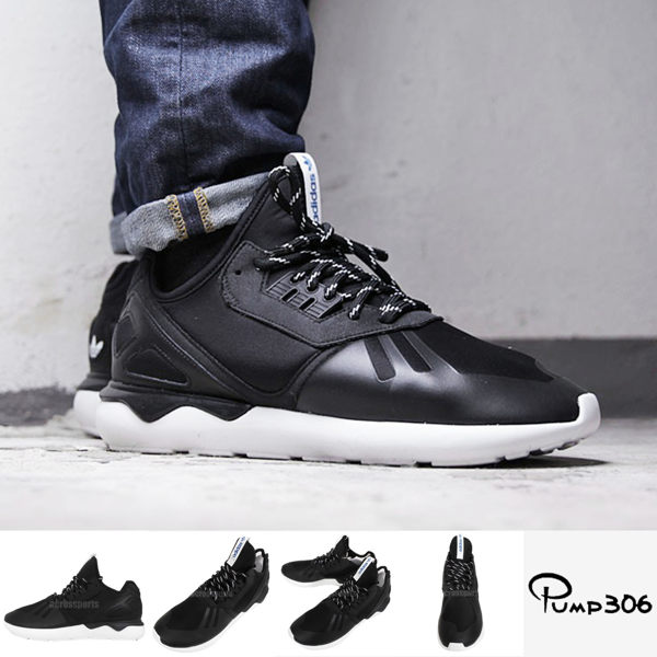 adidas 休閒鞋 Tubular Runner Y3 武士鞋 運動 黑白 男鞋【PUMP306】 M19648