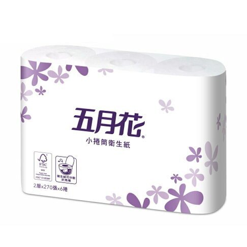 現貨 五月花 小捲筒 衛生紙 270張 6捲 16袋 /箱 象鴿生活 抗漲省荷包
