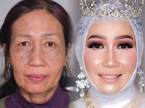 Viral MUA Indonesia Dandani Nenek 60 Tahun Secantik Pengantin, Bikin Pangling 