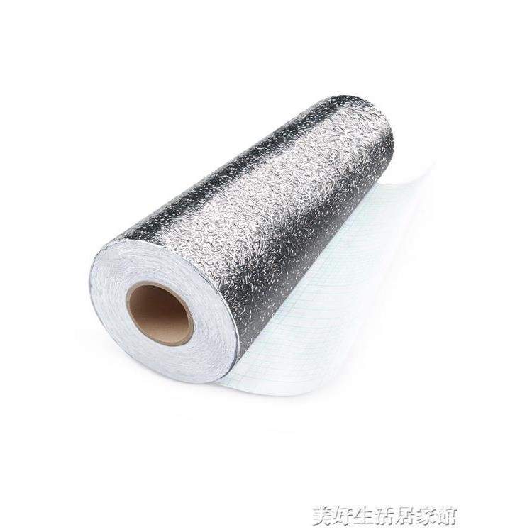 自黏牆紙壁紙防水防潮防黴錫箔紙耐高溫加厚廚房防油貼紙櫃子貼紙 咕嘰咕嘰 - 加厚款橘皮紋,61cm寬/5米長