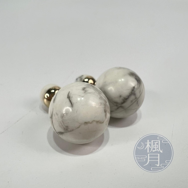 BRAND楓月 Christian Dior 迪奧 DIOR 白色 大理石耳環 耳飾 配件 配飾 時尚配件