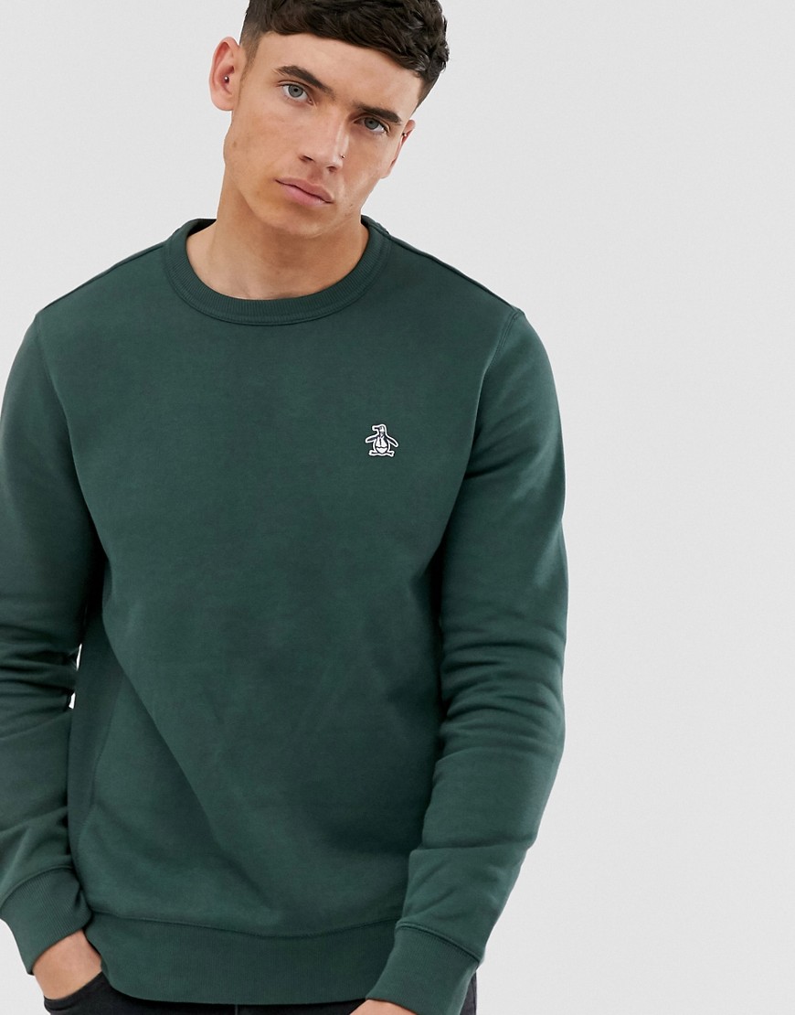 Sweatshirt by Original Penguin Do sweat it Crew neck Original Penguin logo Fitted trims Regular fit 