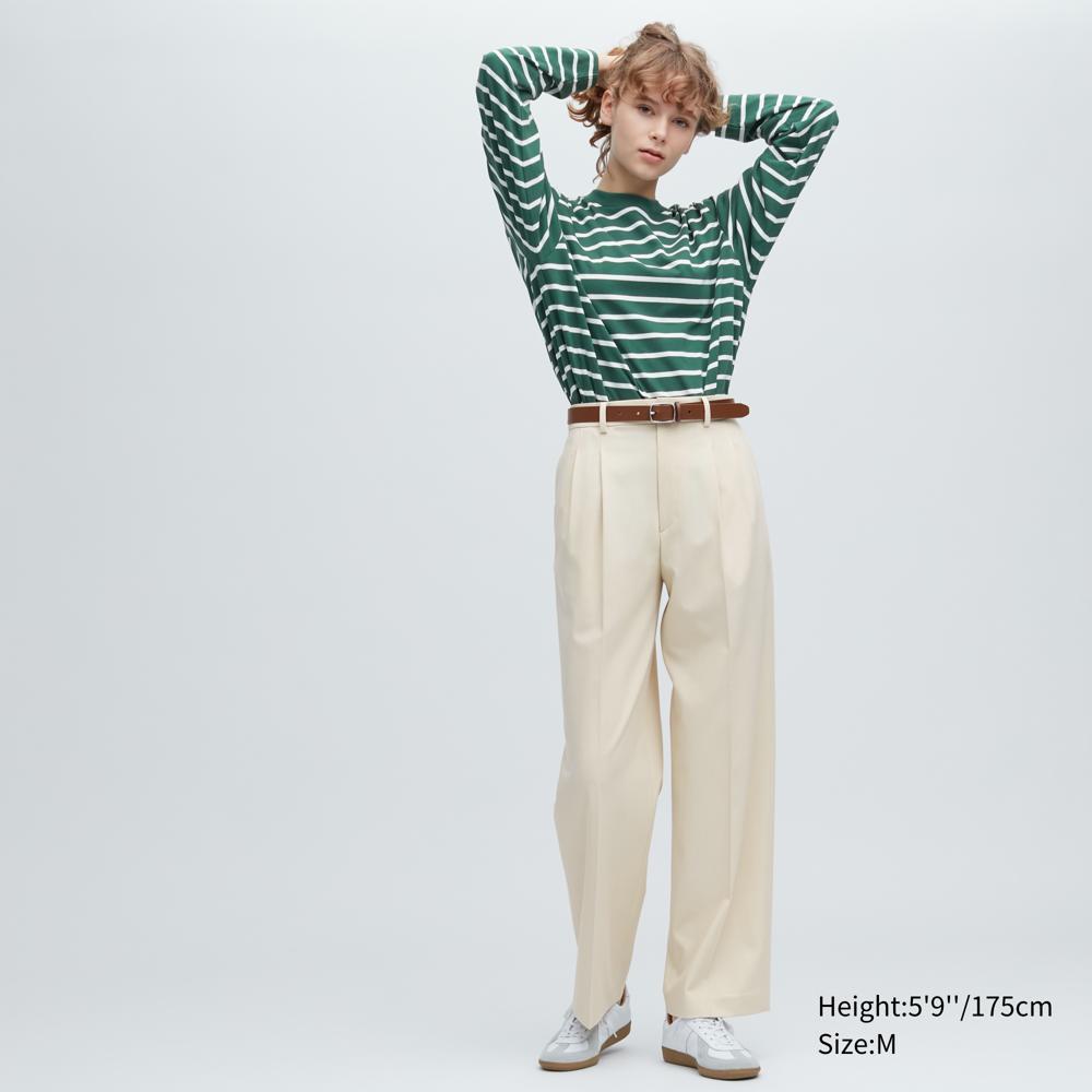 打褶寬褲(稍長,76cm)