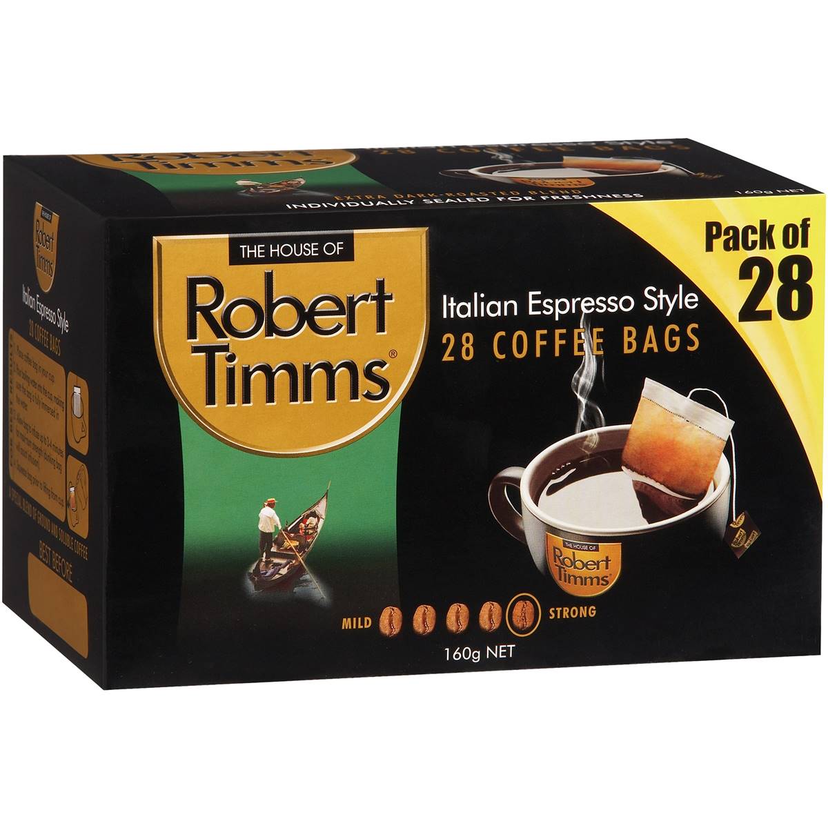 澳洲咖啡的領導者 Rober Timms 義式深烘焙咖啡豆, 具有歐式芳醇、濃厚的香味及口感