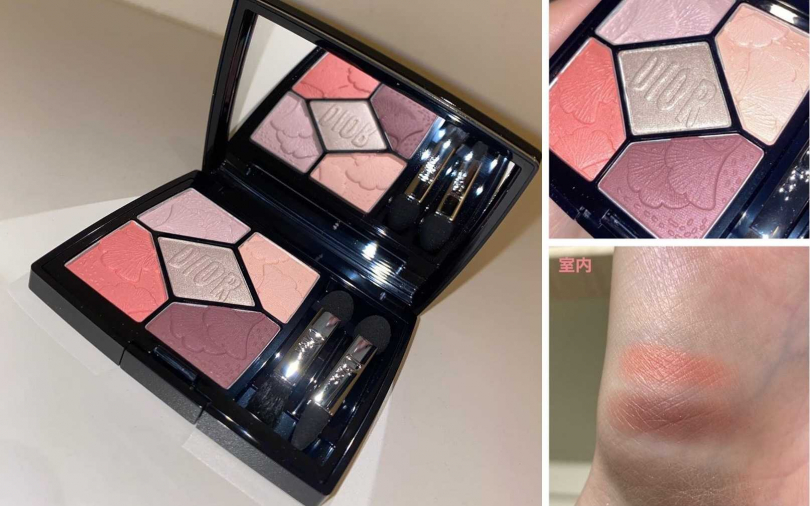 迪奧經典五色眼影粉櫻飛舞版 #717／2,450元。（圖／IG@3333_mizuki）