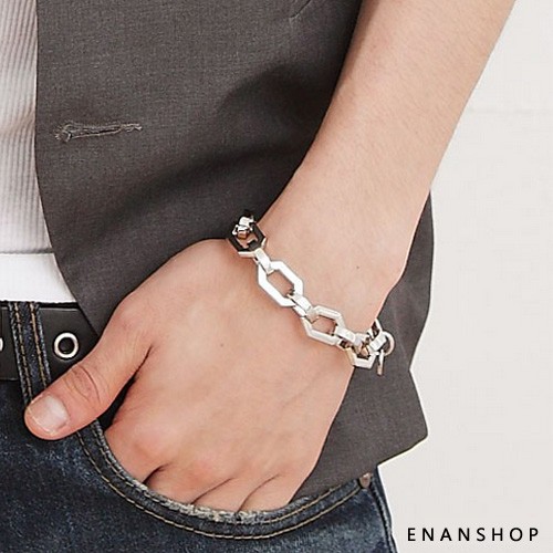 惡南宅急店【0202B】我的少女時代王大陸太陽的後裔小鬼小豬類似款手鍊spexialDK六角手鍊可當情侶對鍊 單條價