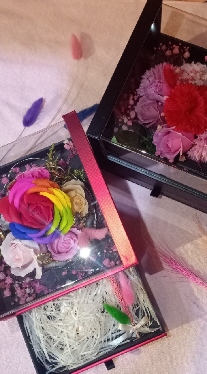 黎明花碟(乾燥花/香皂玫瑰)手作花店