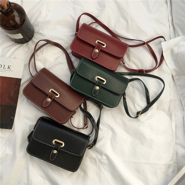 免運 現貨實拍韓版小巧皮帶側背包/側背斜跨小方包/韓國嚴選休閒肩背包女斜挎包