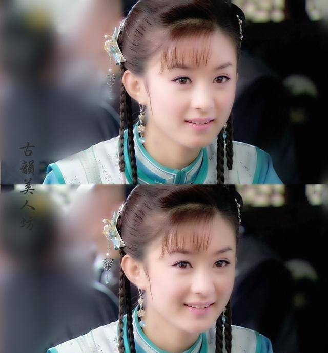 頂流小花的清宮劇造型3：趙麗穎 飾演《新還珠格格》晴兒