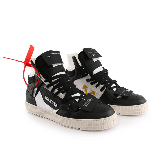 【OFF-WHITE】低筒 Low 3.0 sneakers (黑/白) OMIA065S19800016