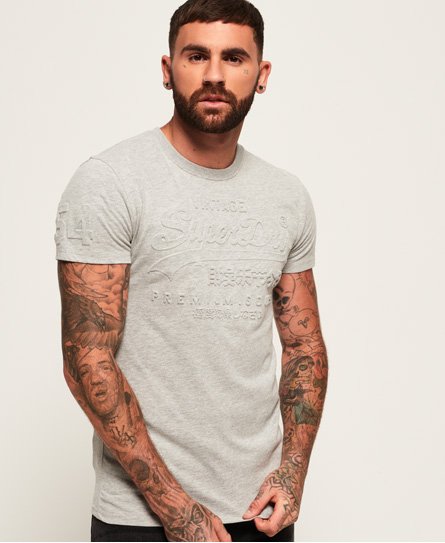 Superdry men's Premium Goods embossed t-shirt. Update you tee collection this season with the Premiu