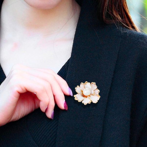 中國風富貴牡丹花大小胸針女大衣旗袍胸花