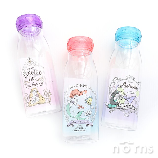 【日貨Skater透明水壺 PTY5D寶石造型瓶蓋】Norns 500ml 隨身冷水瓶 環保杯 迪士尼公主 小美人魚 長