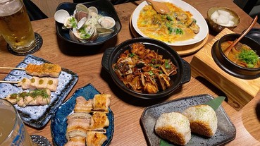 中山區中山松江南京居酒屋【岩の食事酒場】下班和家人、同事聚餐好地方，來溫馨小酒館喝酒談天吃串燒