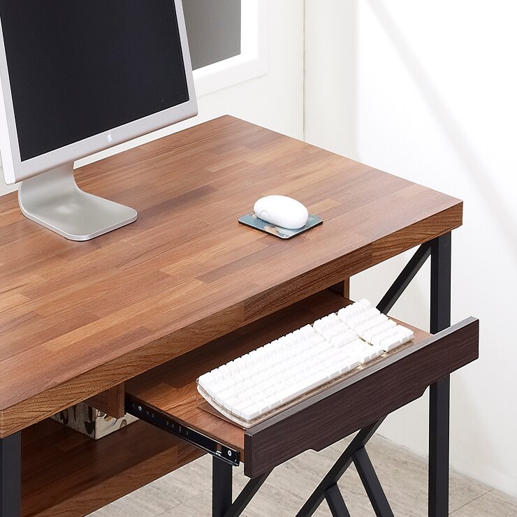 【欣生活】積層木海灣 4.2尺 電腦桌 主機架《台灣製》