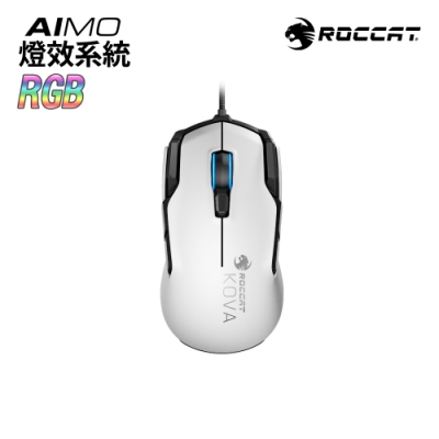 AIMO照明引擎－全新燈效 對稱滑鼠設計左右手適用 快捷射擊按鈕 RGB泰坦滾輪 SWARM驅動整合