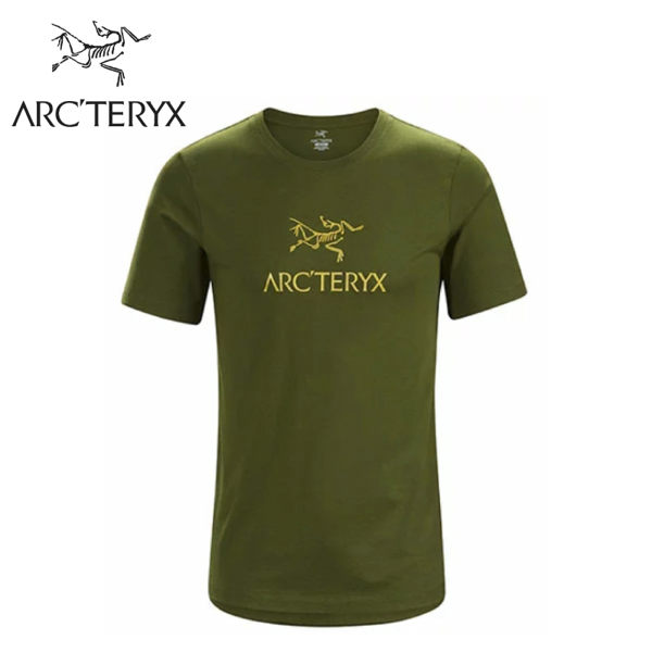 【ARC TERYX 始祖鳥 男 Arc word T-shirt 休閒Tee《叢林綠》】24013/短袖T恤/有機棉/運動衫