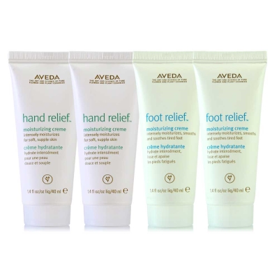 AVEDA 潤手霜40ml*2+潤足霜40ml*2