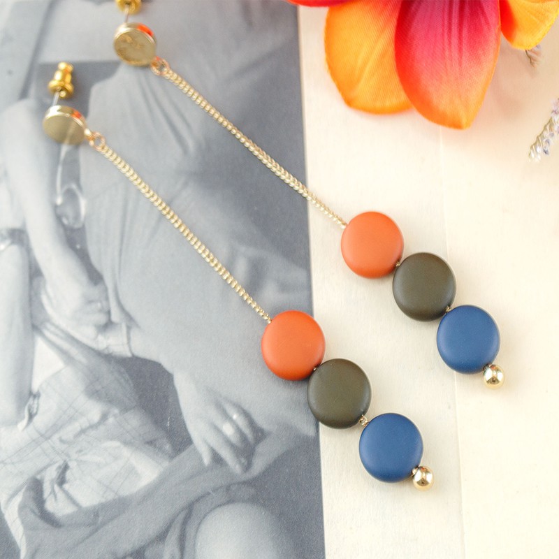 獨特風格MM巧克力造型耳環【J&J Accessory】