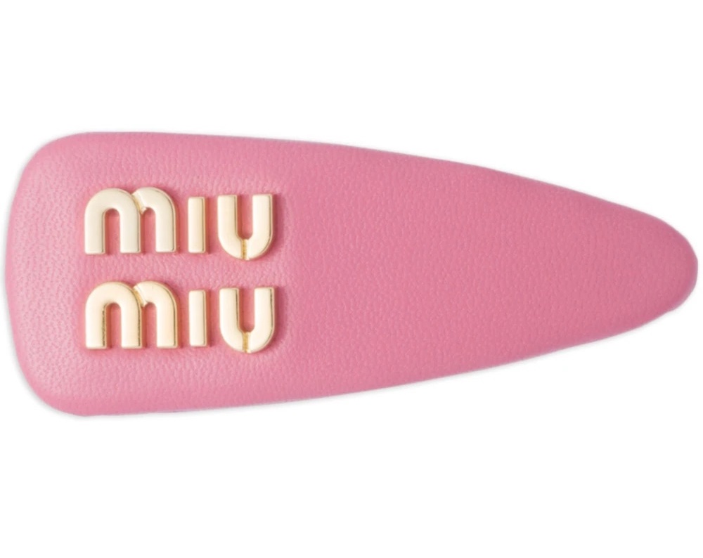Miu Miu logo-lettering hair clip