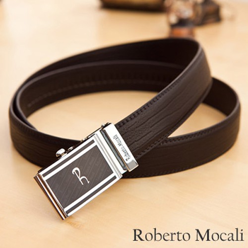 Roberto Mocali 自動扣牛皮皮帶(RM-7218-F)