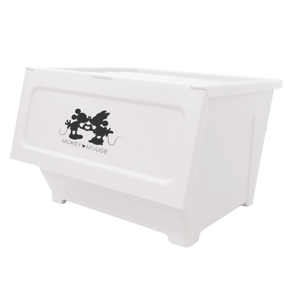 40L/4入組 多處適用、萬用防塵收納箱 客房、客廳、架子皆可放置 可愛米奇收納箱療育您的生活