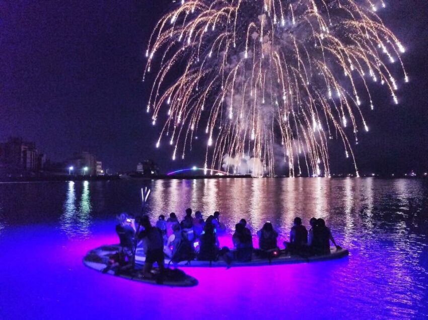 澎湖景點 夜划SUP賞煙花