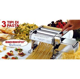 電動AMPIA-150固定式15cm 三機一體，第一段可揉麵，第二段可切寬麵條，第三段可切細麵條