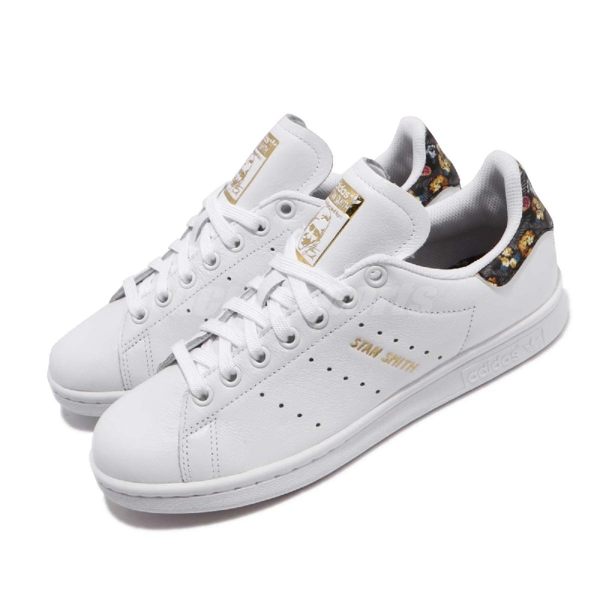 adidas 休閒鞋 Stan Smith 白 小白鞋 花花 後根 女鞋 史密斯 【PUMP306】 EF1481