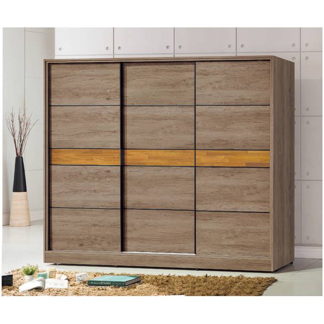 【UC14-1】 艾倫7.5尺衣櫃(651) W224xD60xH197CM $21,080 ◎現今極簡主義當道，即是因於人們生活的緊繃忙碌，而造成一股追求心靈反璞歸真的趨勢。 ◎品築家具臥室系列，提