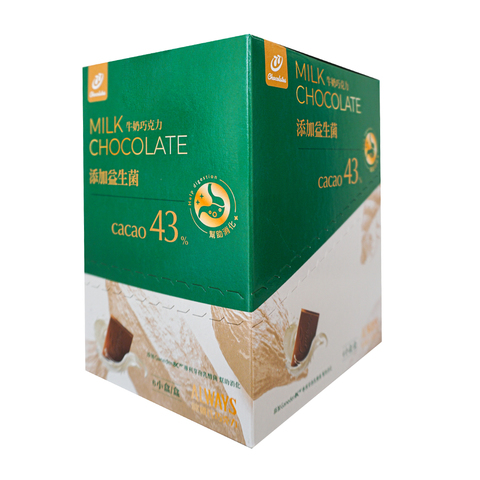 【77】歐維氏43%牛奶巧克力-益生菌-91g_量販裝 (6小盒)