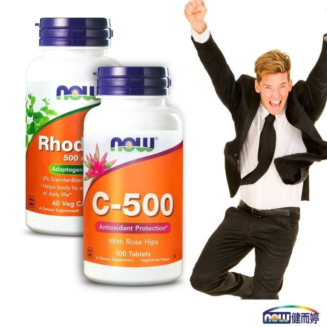 NOW健而婷 體力補給-龍馬精神組(紅景天+維他命C500)