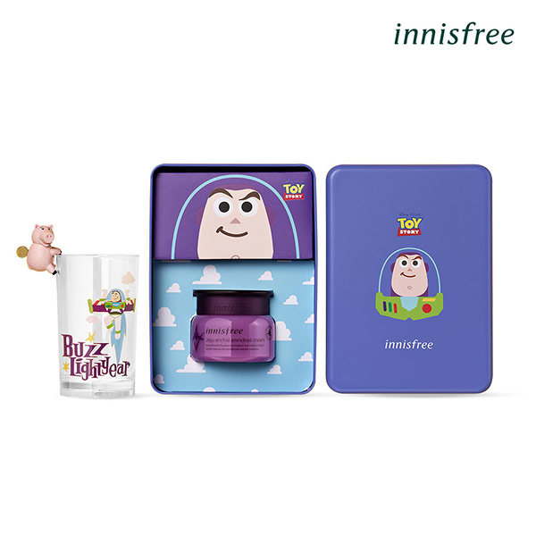 韓國 Innisfree X 玩具總動員聯名款 濟州寒蘭複合滋養霜(巴斯光年鐵盒組) 50ml